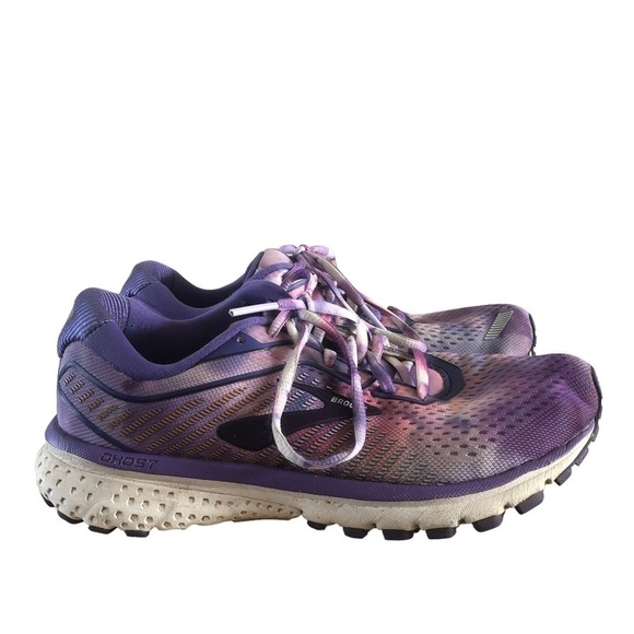 Brooks Ghost Together Unity Purple Tie Dye Athletic Shoes 6.5 - Picture 1 of 8